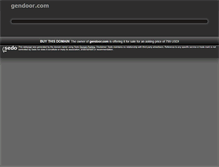 Tablet Screenshot of gendoor.com